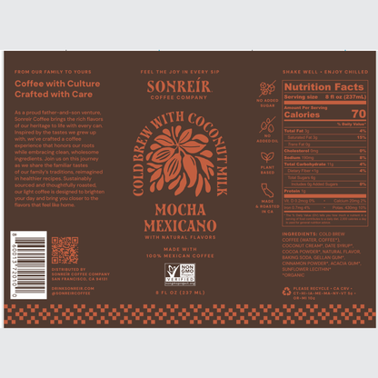 Mocha Mexicano – Coconut Milk Cold Brew Latte - Available Jan 2026