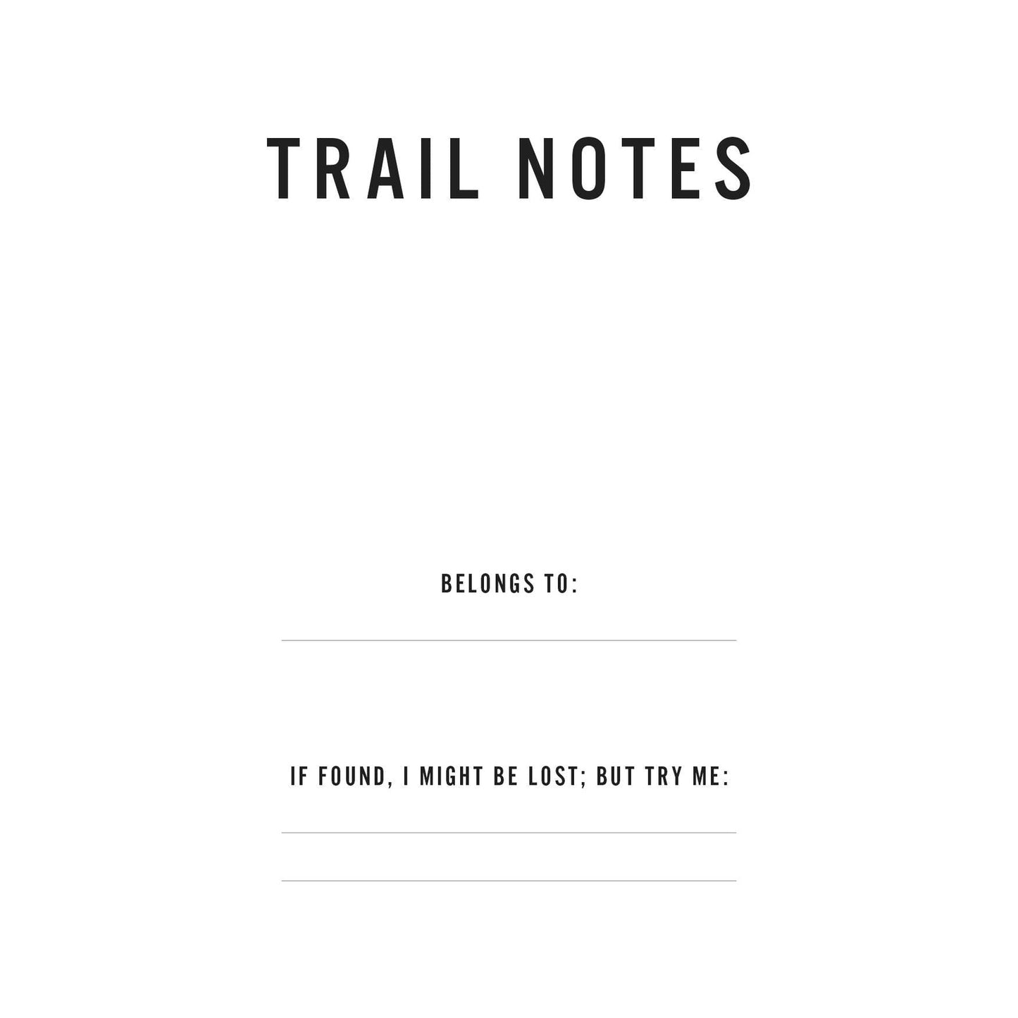 Trail Notes