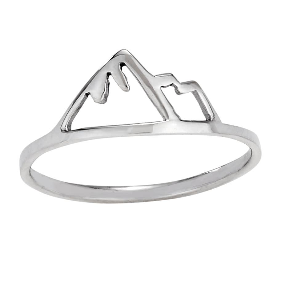 Sterling Silver Mountain Ring