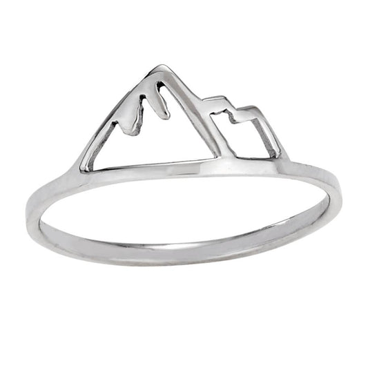 Sterling Silver Mountain Ring