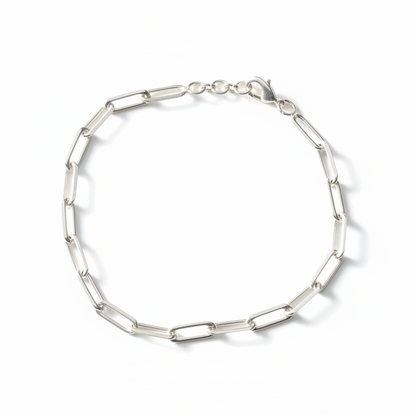 Sanvi Silver Tone Link Bracelet