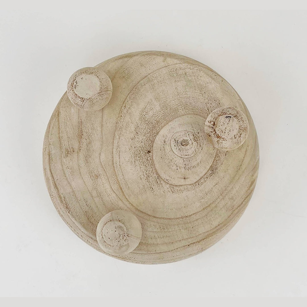 Paulownia Wood Footed Bowl