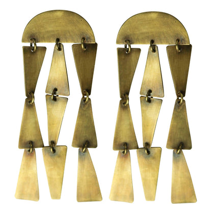Dangling Trapezoid Earrings