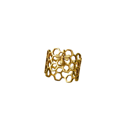 Bee Charmed Honeycomb Ring