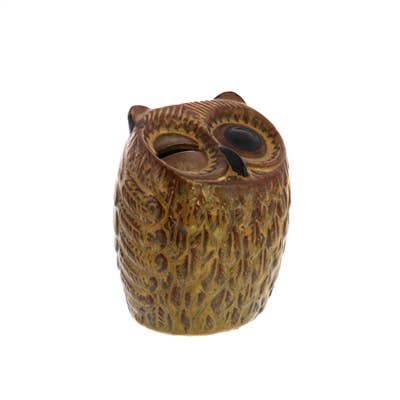 Owl Bank, Ceramic - Brown