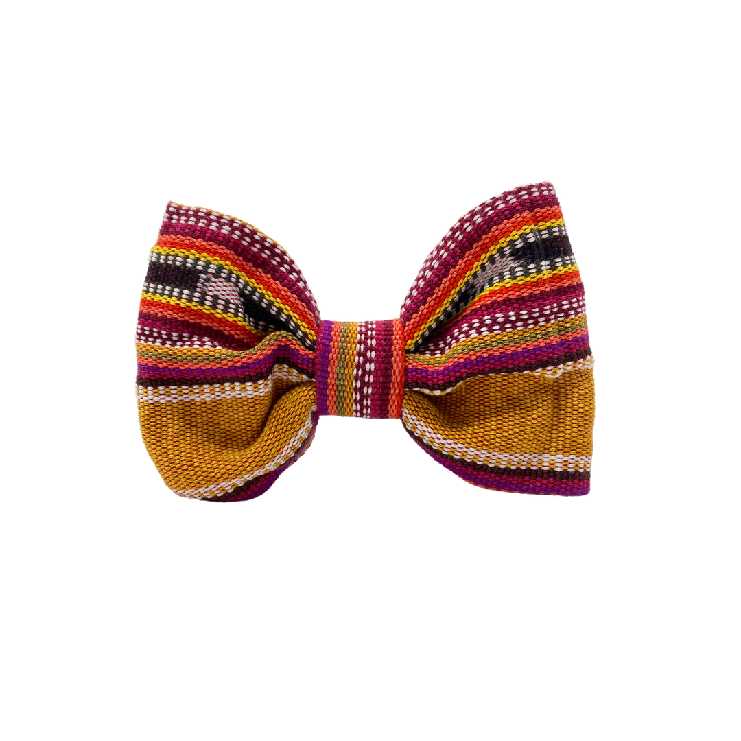 Summer Hat (burnt orange) Dog / Pet Bow Tie- fair Trade + artisan made