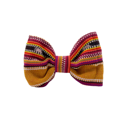 Summer Hat (burnt orange) Dog / Pet Bow Tie- fair Trade + artisan made