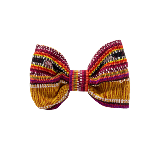 Summer Hat (burnt orange) Dog / Pet Bow Tie- fair Trade + artisan made