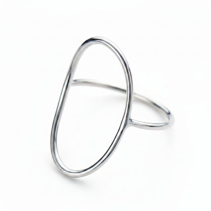 Sterling Silver Open Oval Ring