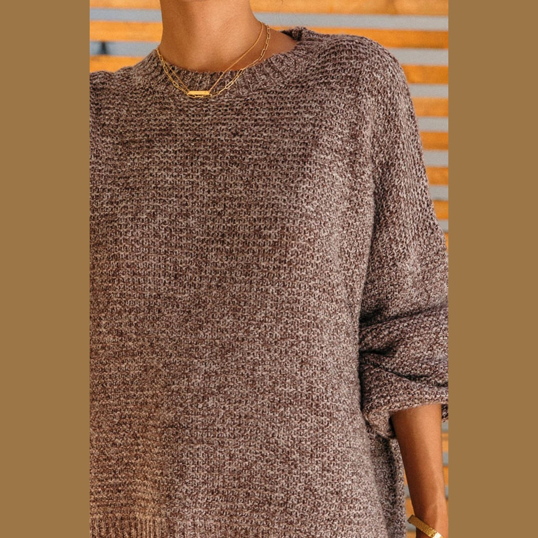 Crew neck Drop Shoulder Relax Fit Sweater