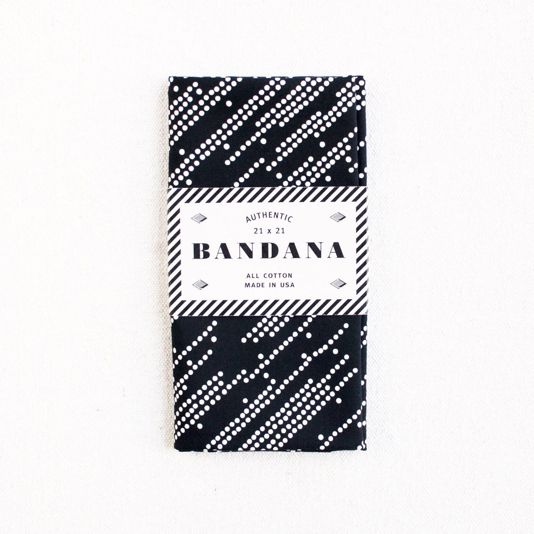 Black Shooting Stars Bandana