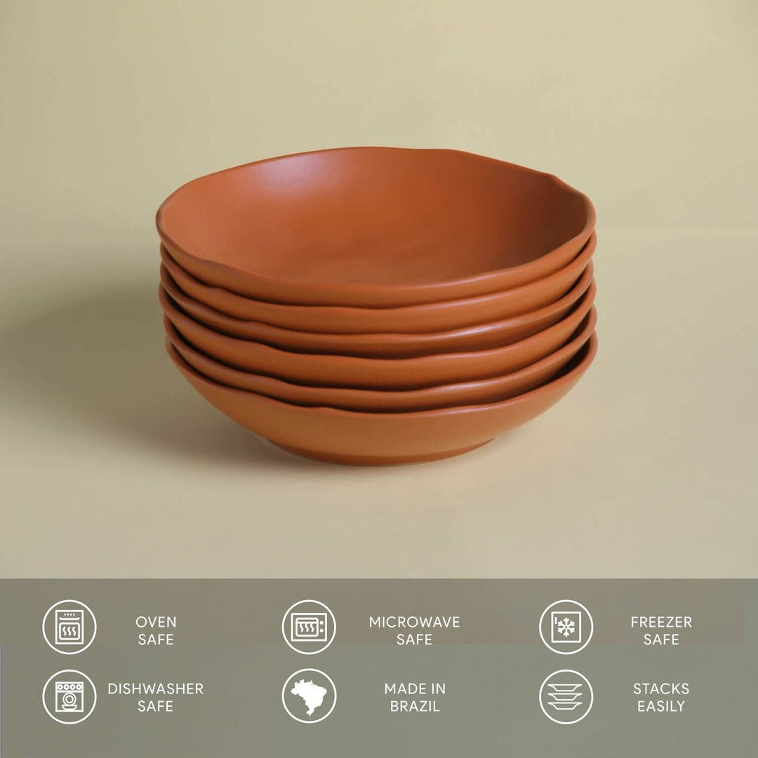 Bio Stoneware Terracotta Salad Bowl