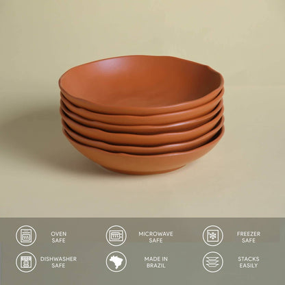 Bio Stoneware Terracotta Salad Bowl