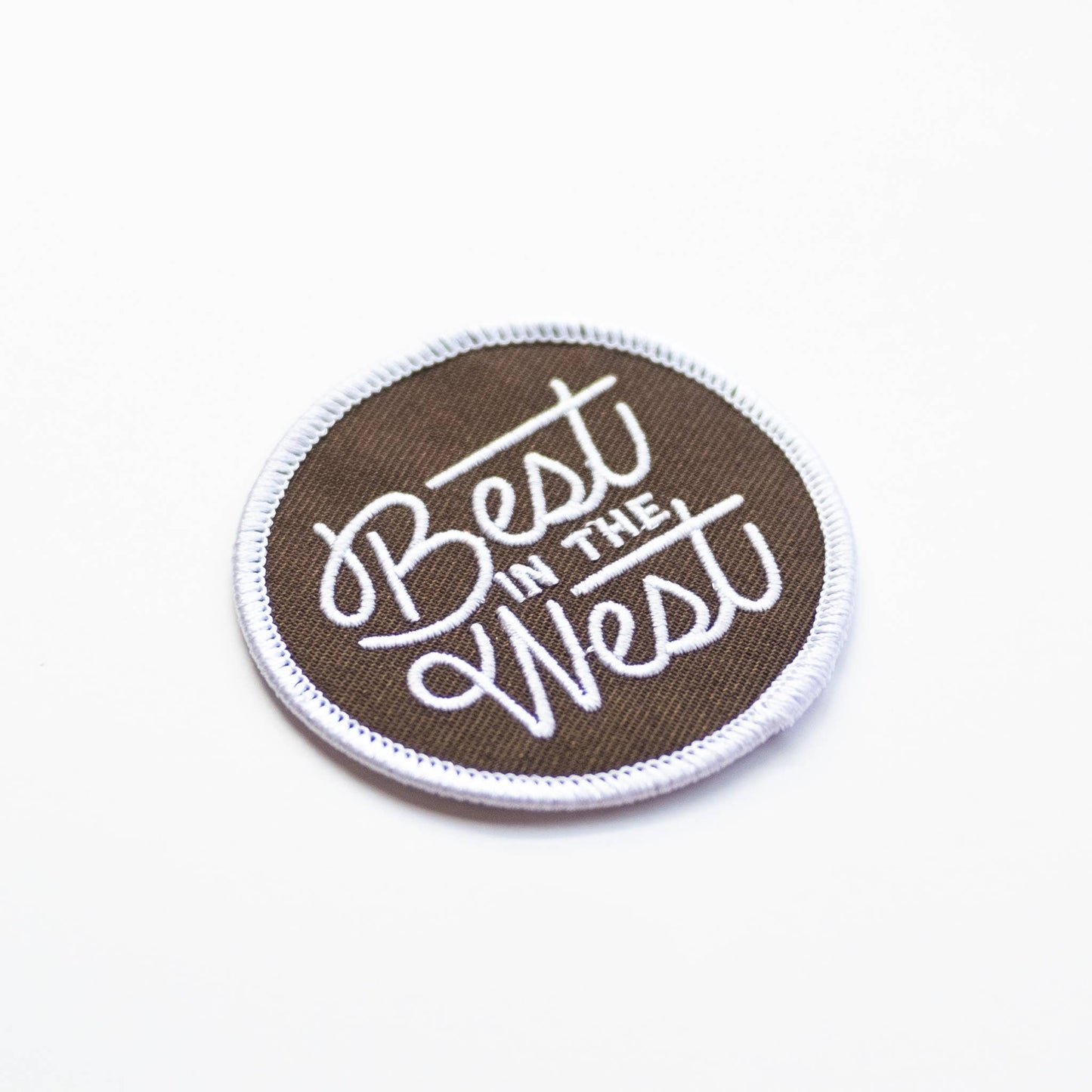 Best in the West Embroidered Iron on Patch