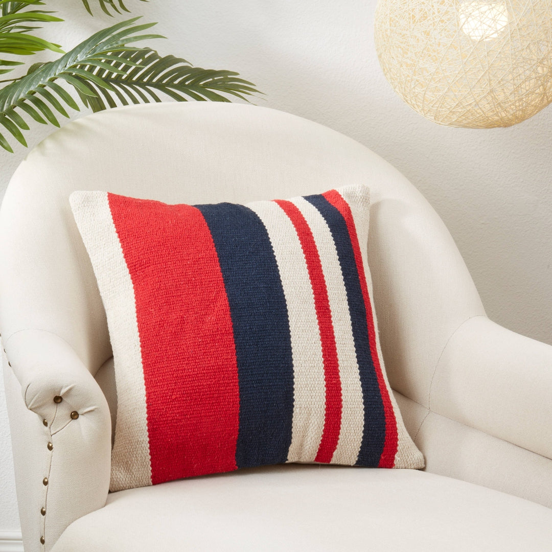 American Dream Stripe Throw Pillow – Americana Accent Pillow