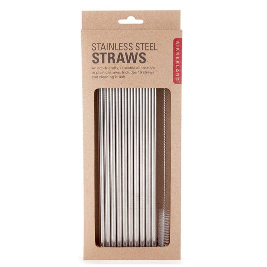 Stainless Steel Straws S/10