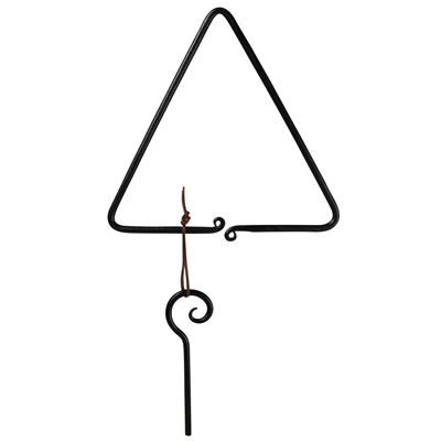 Triangle Dinner Bell, Forged Iron
