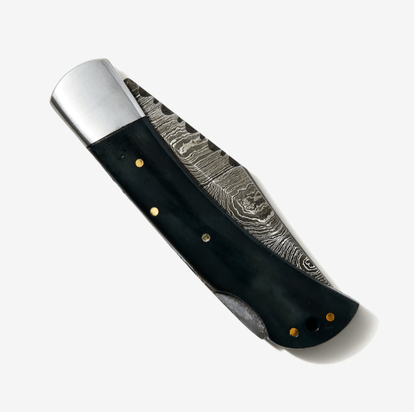 Dyed Bone Folding Knife