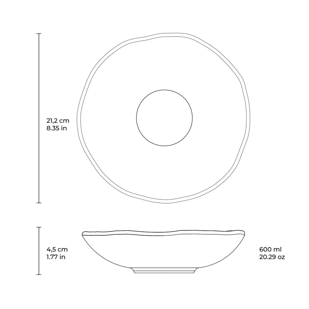 Dijon Salad Bowl 20 Oz Set of 4