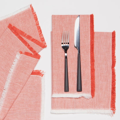 Clay Chambray Napkins Set of 4