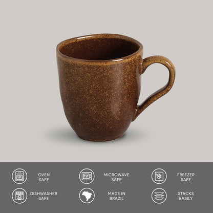 Dijon Coffee Mug 9.2 Oz Ceramic Set of 4