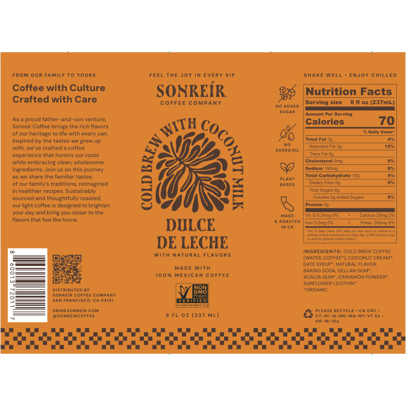 Dulce De Leche – Coconut Milk Cold Brew Latte