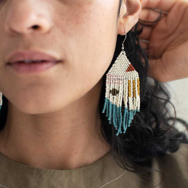 Formas - Fair Traded Beaded Fringe Earrings