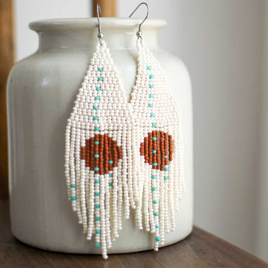 Ocaso - Fair Traded Beaded Fringe Earrings