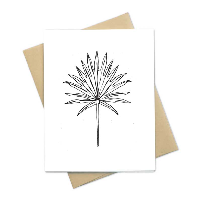 Palm Leaf Notecard