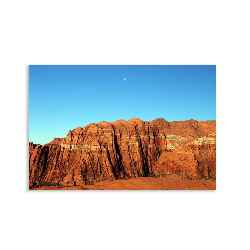 Moon Over Snow Canyon Postcard