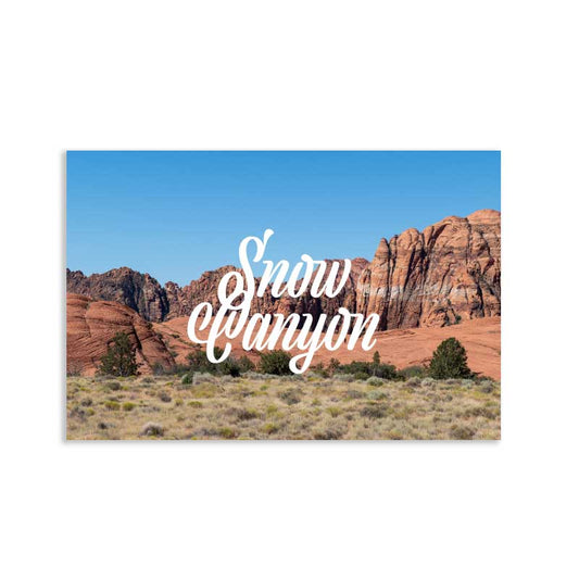 Snow Canyon Postcard