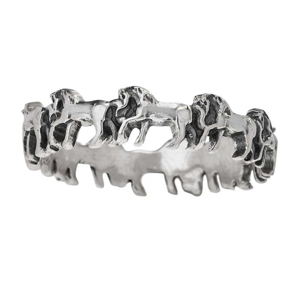 Wild And Free Sterling Silver Horse Ring