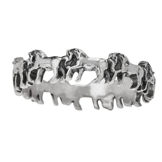 Wild And Free Sterling Silver Horse Ring