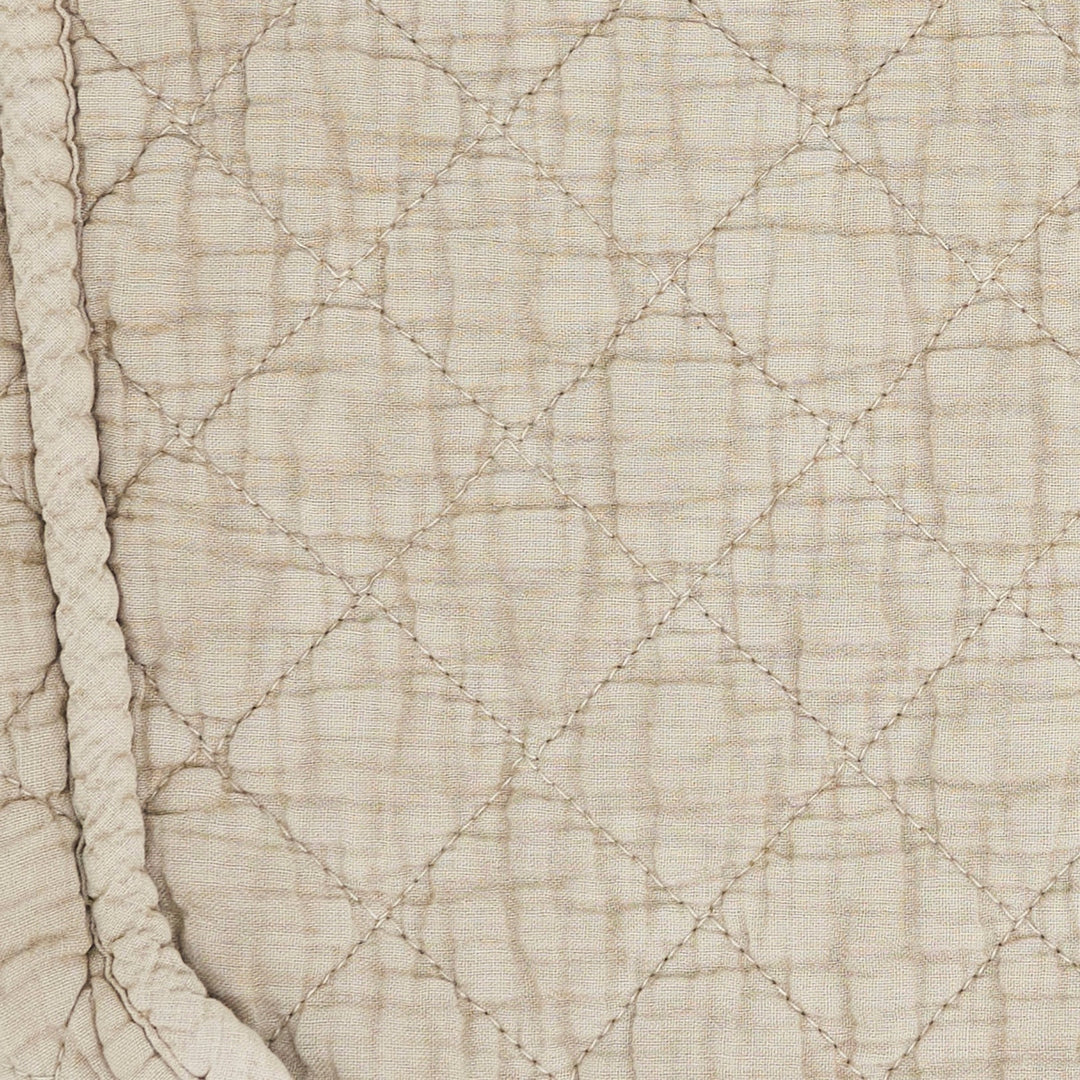 Soft Cotton Quilted Cosmetic Bag