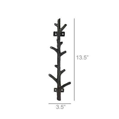 Tree Branch Cast Iron Wall Hook