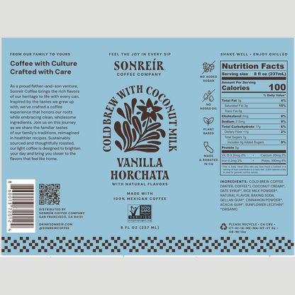 Vanilla Horchata – Coconut Milk Cold Brew Latte