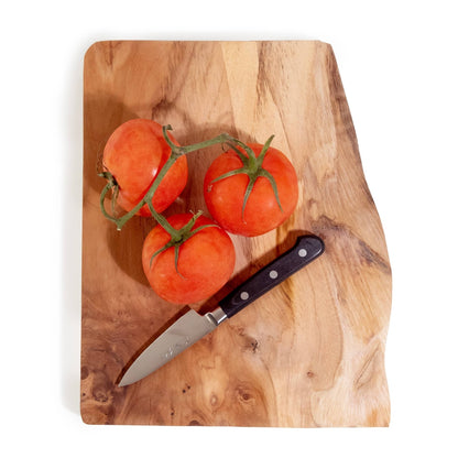 Live Edge Teak Slice Charcuterie Board: Small