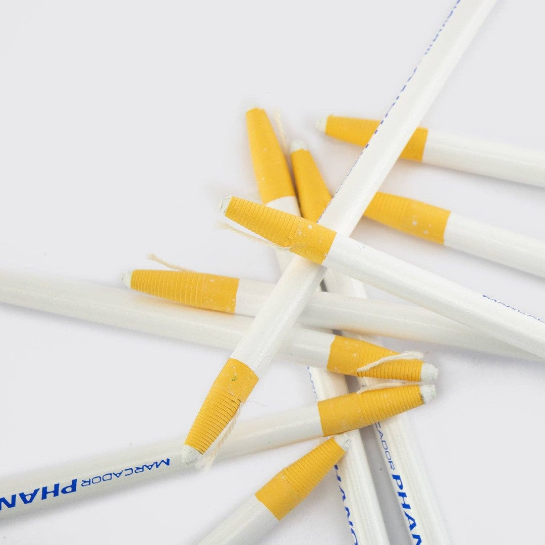 White wax pencil
