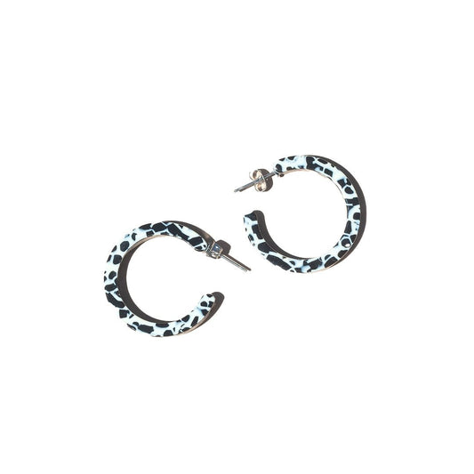 Acrylic Hoop Earrings in Dalmatian - ökenhem