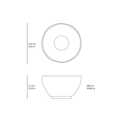 Dijon Soup Bowl 18.9 Oz Ceramic Set of 4