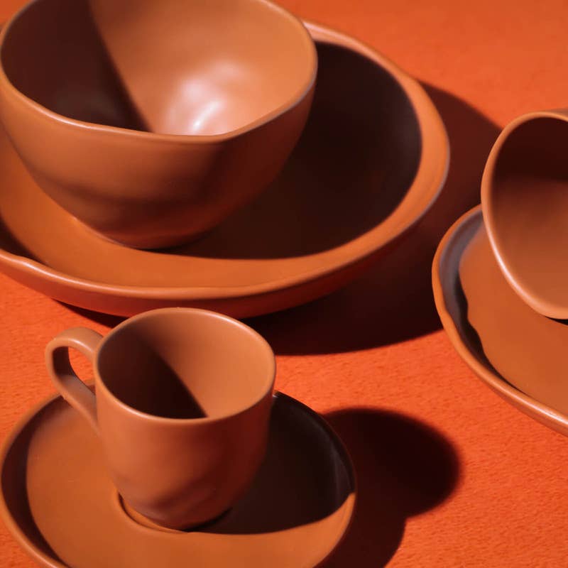 Organic Expresso coffee cup and Saucer