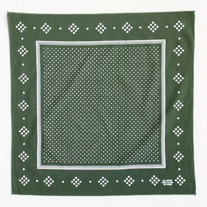 Olive Polka Dot Bandana