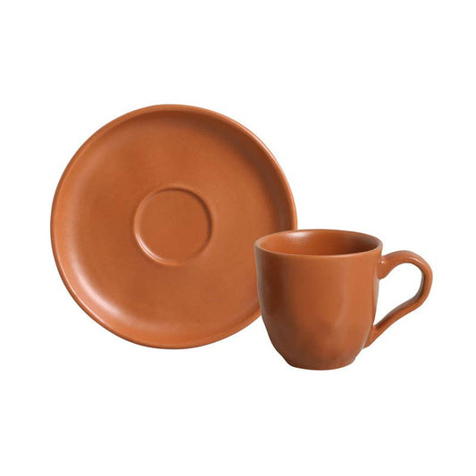 Organic Expresso coffee cup and Saucer