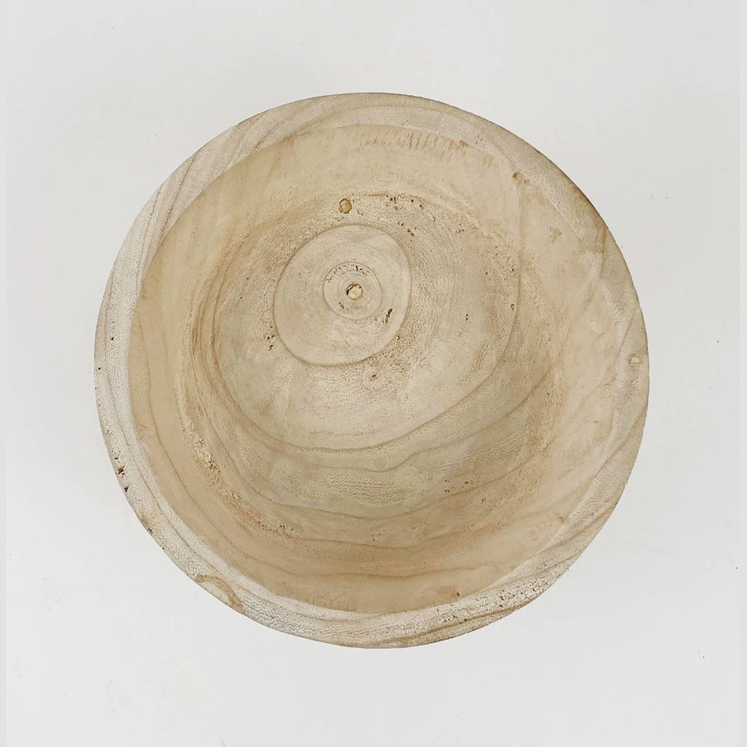 Paulownia Wood Footed Bowl