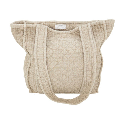 Soft Cotton Quilted Tote Bag
