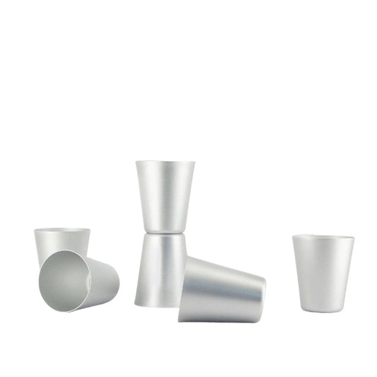 Large Silver Aluminum Tumbler