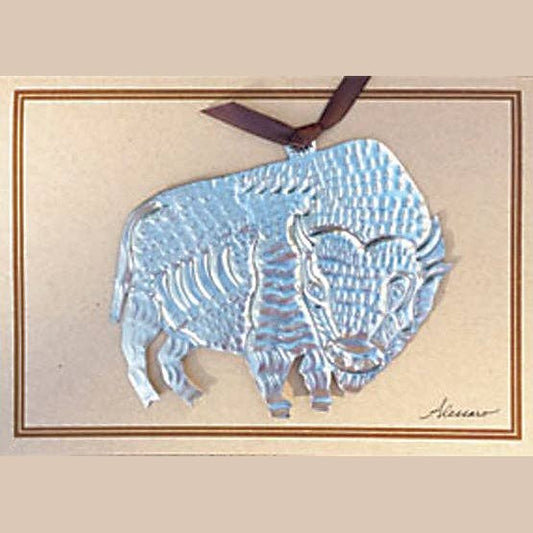 Buffalo Keepsake Ornament on Greeting Card