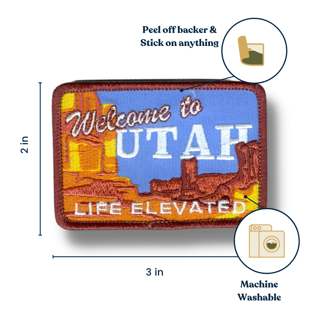 Welcome to Utah stick-on patch