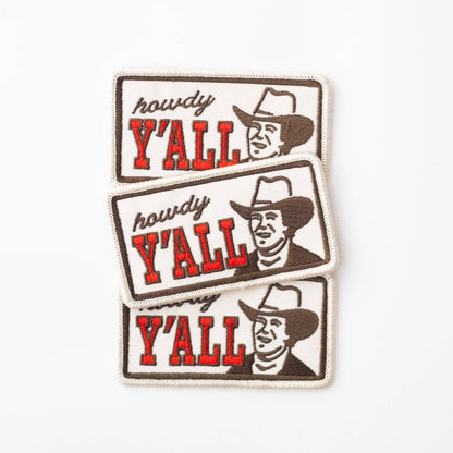 Howdy Y'all Embroidered Iron on Patch