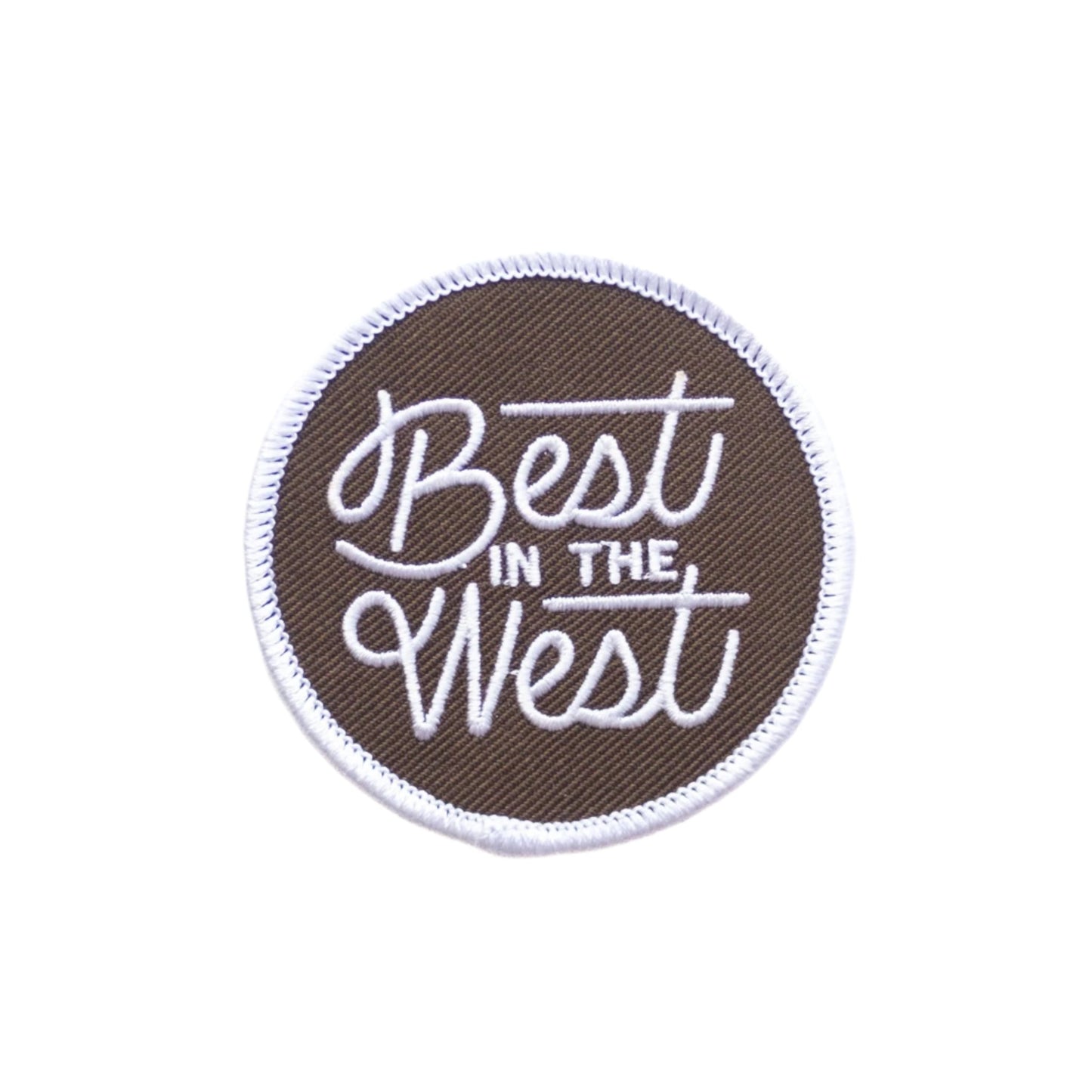 Best in the West Embroidered Iron on Patch